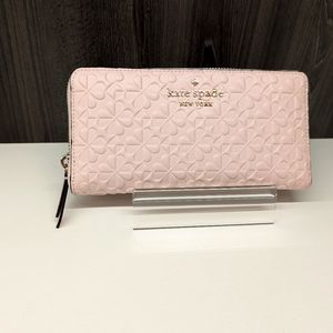 Kate Spade Large Clover Embossed Continental Wallet with Tags